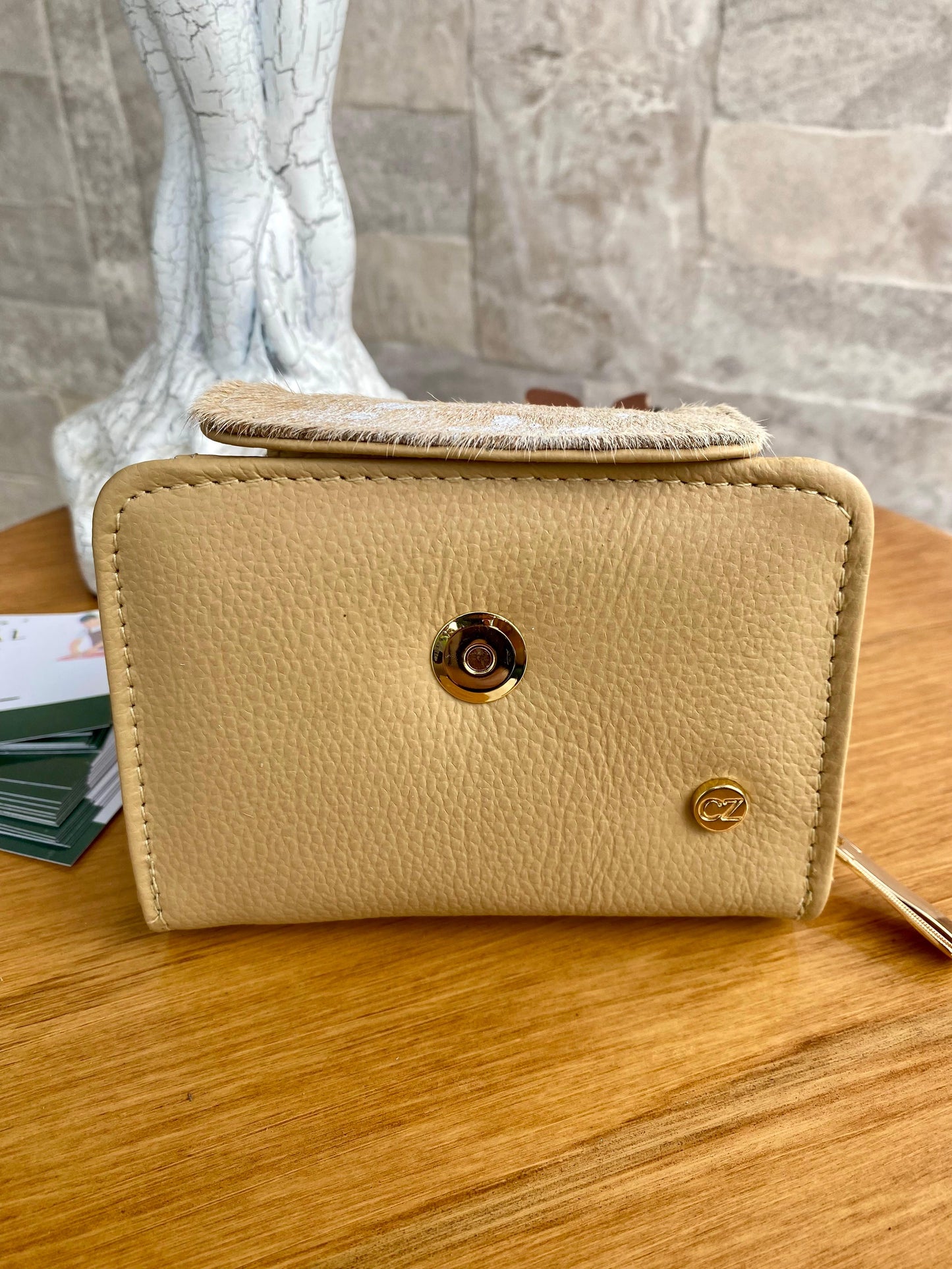 Billetera Bovi VI CZ Maní-Beige pelo