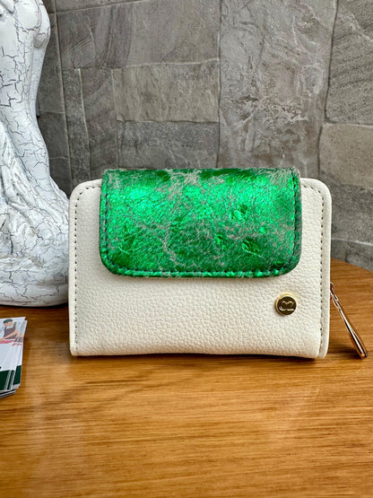 Billetera Bovi I CZ Talco-Verde pelo