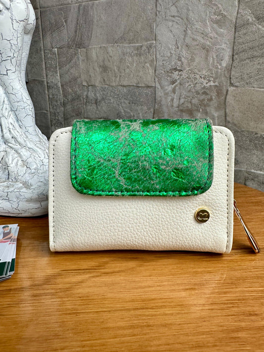 Billetera Bovi I CZ Talco-Verde pelo