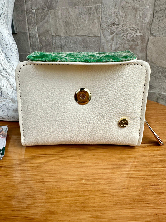 Billetera Bovi I CZ Talco-Verde pelo
