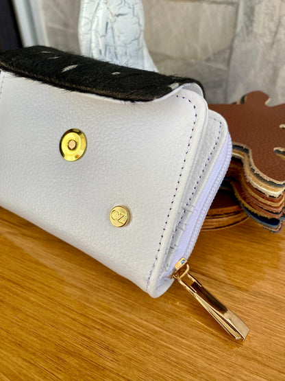 Billetera Bovi II CZ Blanco-Negro pelo