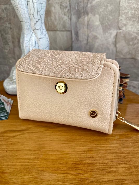 Billetera Nevada II CZ Beige-textura