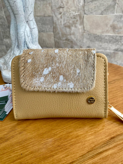 Billetera Bovi VI CZ Maní-Beige pelo
