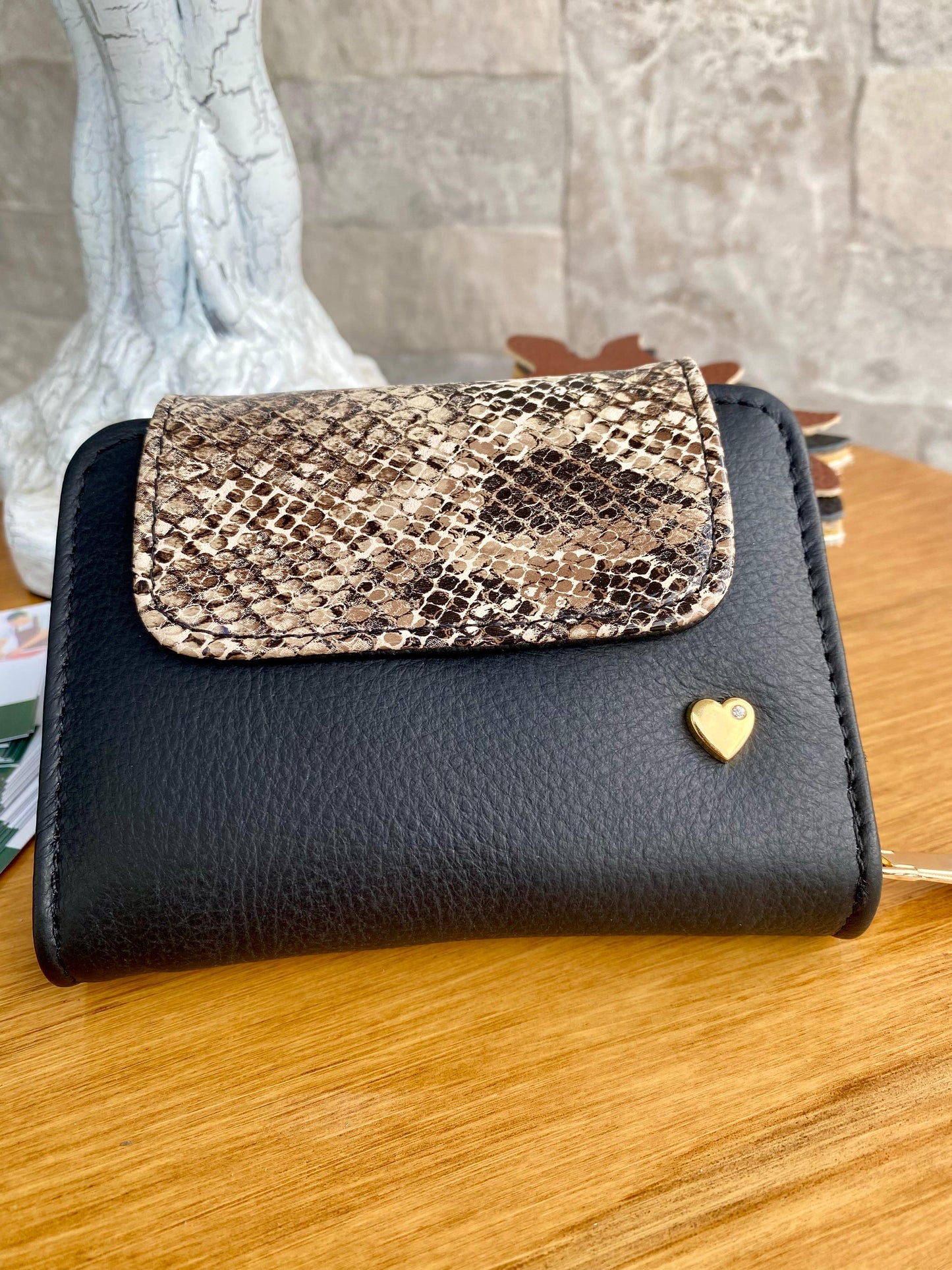 Billetera Pifel II Edicion limitada Negro mate-Estampado animal