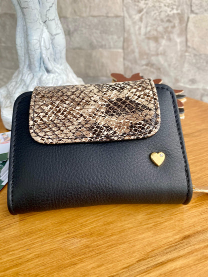 Billetera Pifel II Edicion limitada Negro mate-Estampado animal