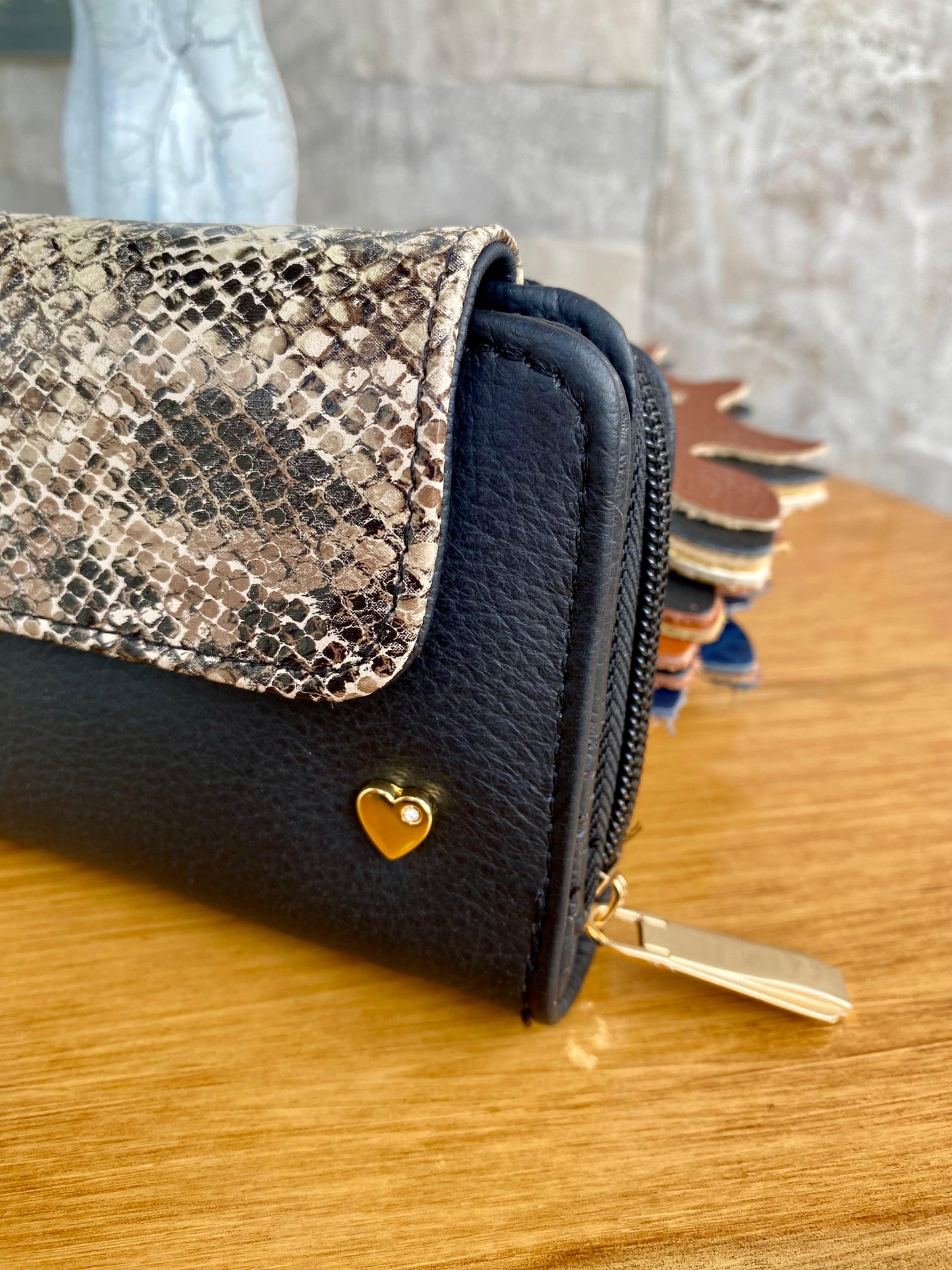 Billetera Pifel II Edicion limitada Negro mate-Estampado animal