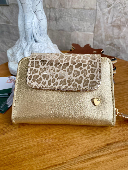 Billetera Gold Edition Dorado-Folia animal