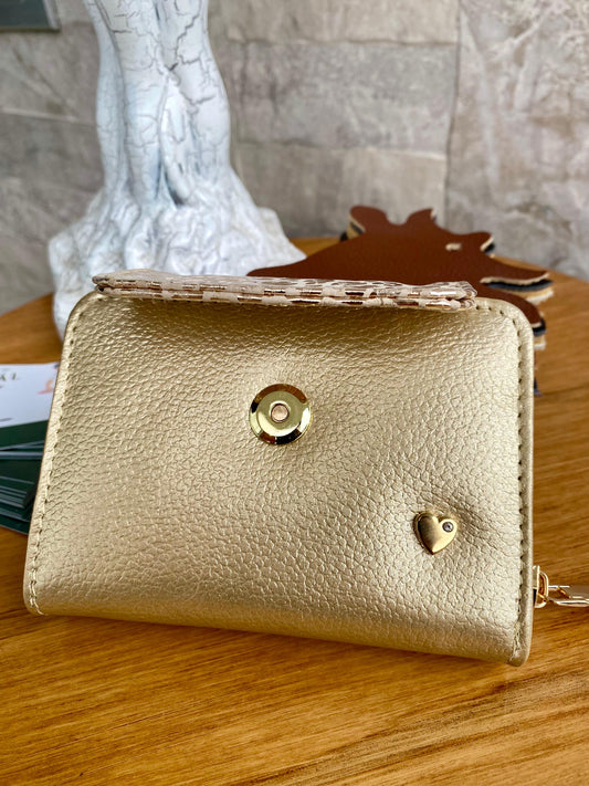 Billetera Gold Edition Dorado-Folia animal