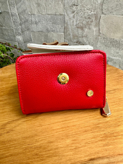 Billetera Panal I CZ Rojo-Talco